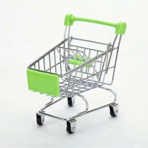 Mini Shopping Cart Pen Holder & Desk Organizer
