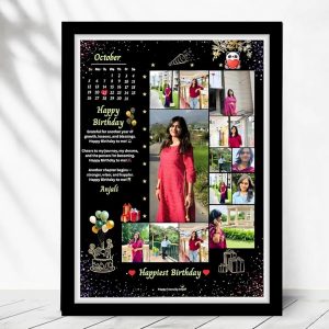 Custom Birthday Memory Frame – Photo Collage Gift