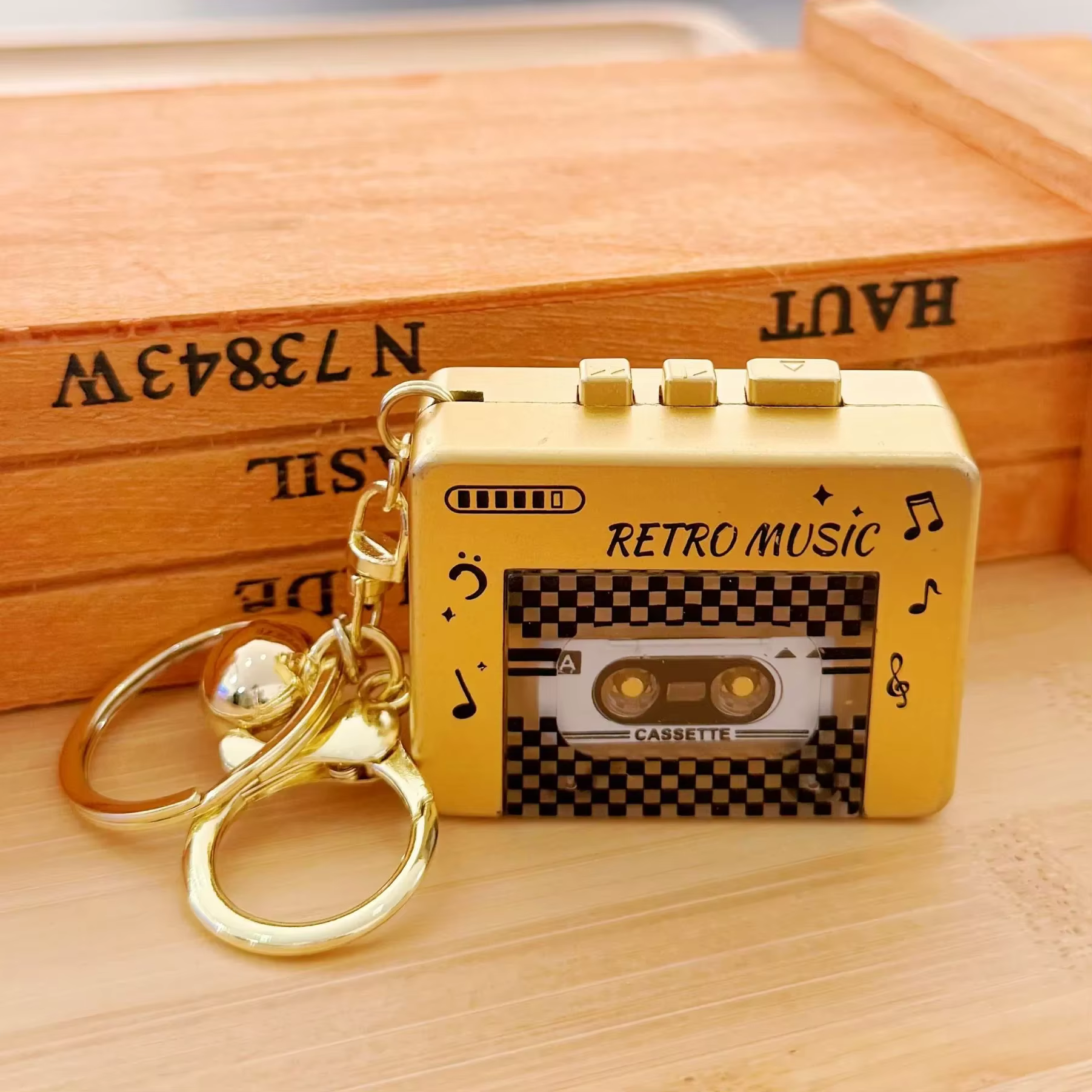 Cassette Recorder Retro Tape Recorder Keychain